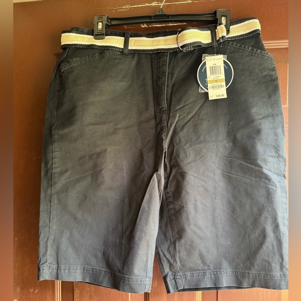 Karen Scott Tummy Control Size 12 Black Shorts